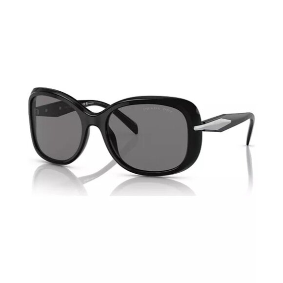 PRADA Oval Women's black Sunglasses, PR 04ZS NEW - Picture 1 of 11